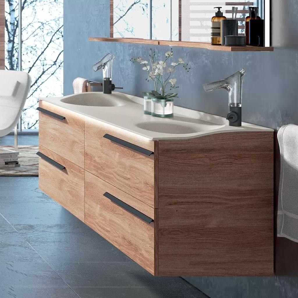  Joya - Meuble double vasque 4 tiroirs - JOYA2112