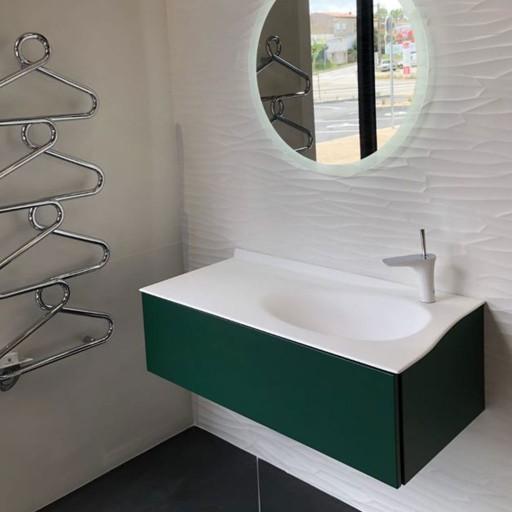  Joya - Meuble vasque à droite 1 tiroir sans poignée - JOYA10628DPU