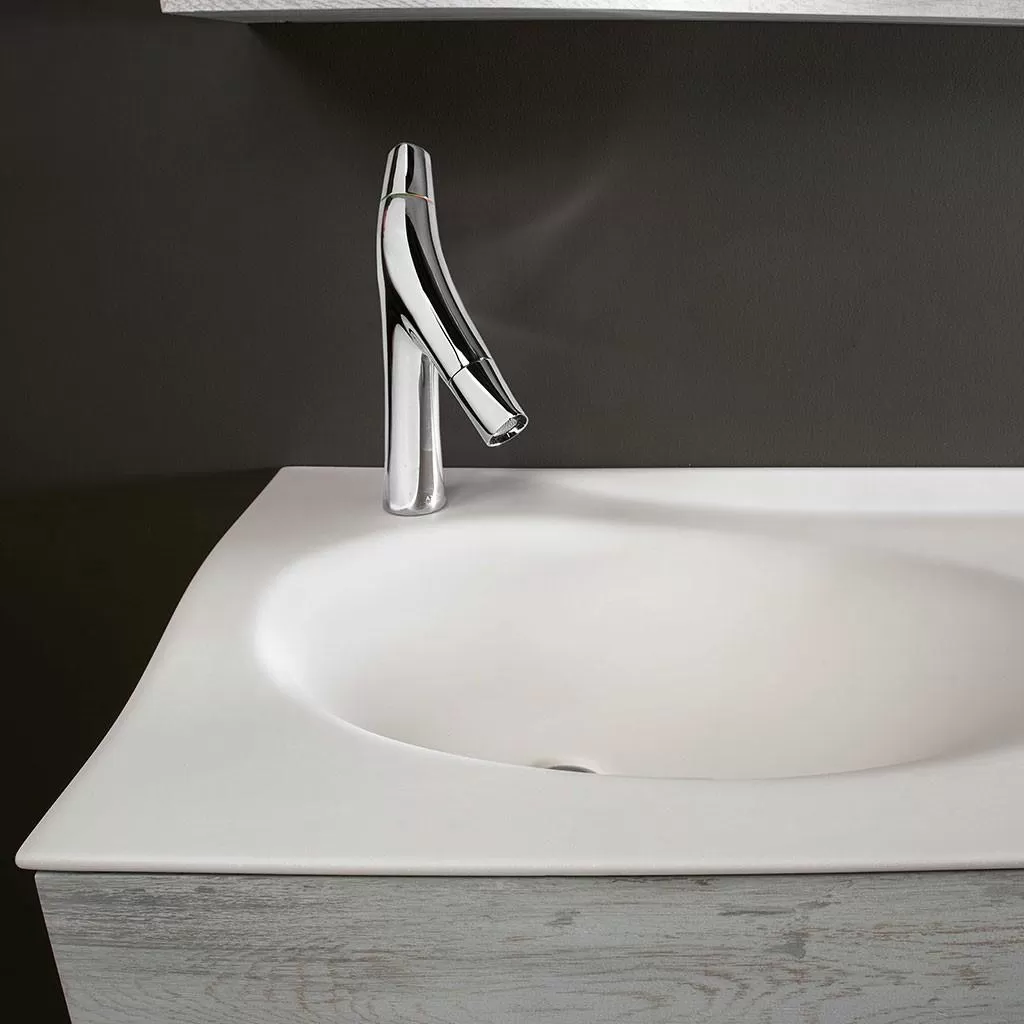  Joya - Meuble vasque à gauche 1 tiroir sans poignée - JOYA12028GPU