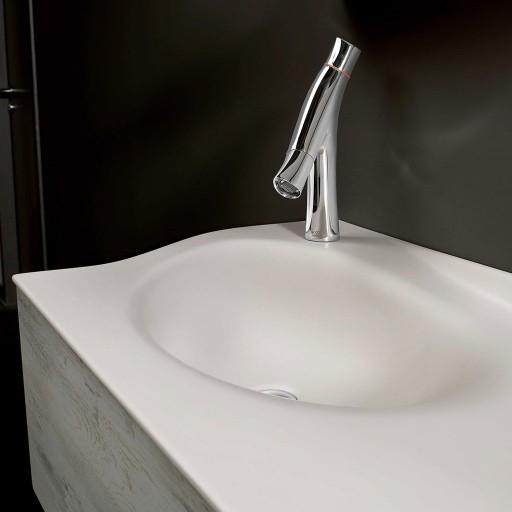  Joya - Meuble vasque à gauche 1 tiroir sans poignée - JOYA12028GPU