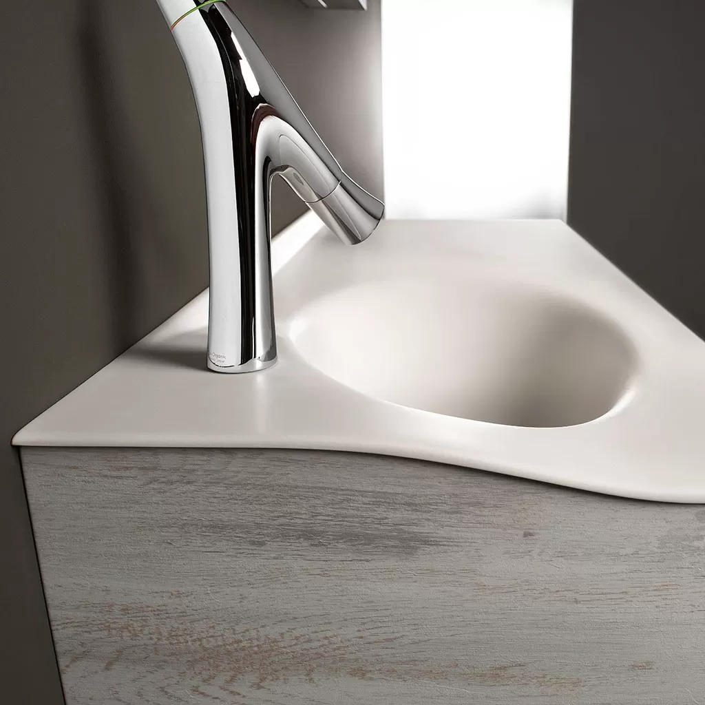  Joya - Meuble vasque à gauche 1 tiroir sans poignée - JOYA12028GPU