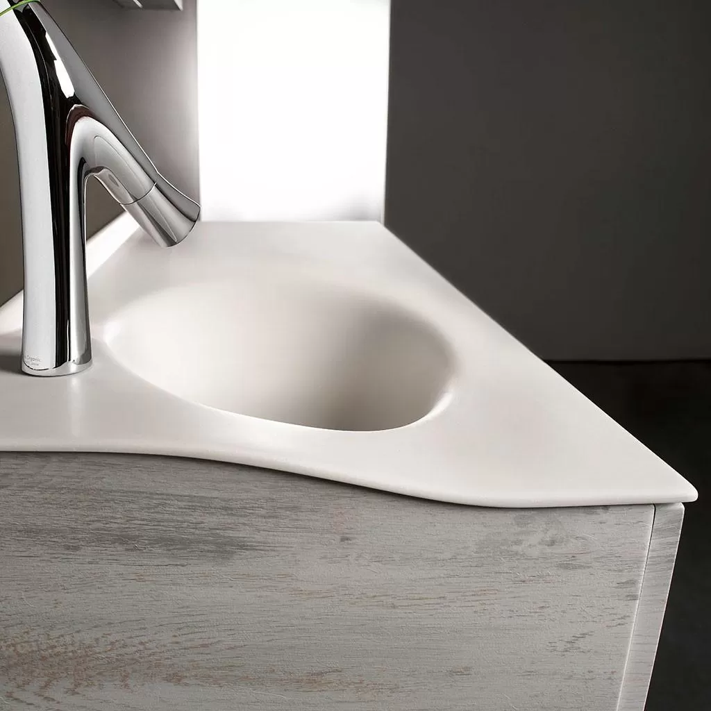  Joya - Meuble vasque à gauche 1 tiroir sans poignée - JOYA12028GPU