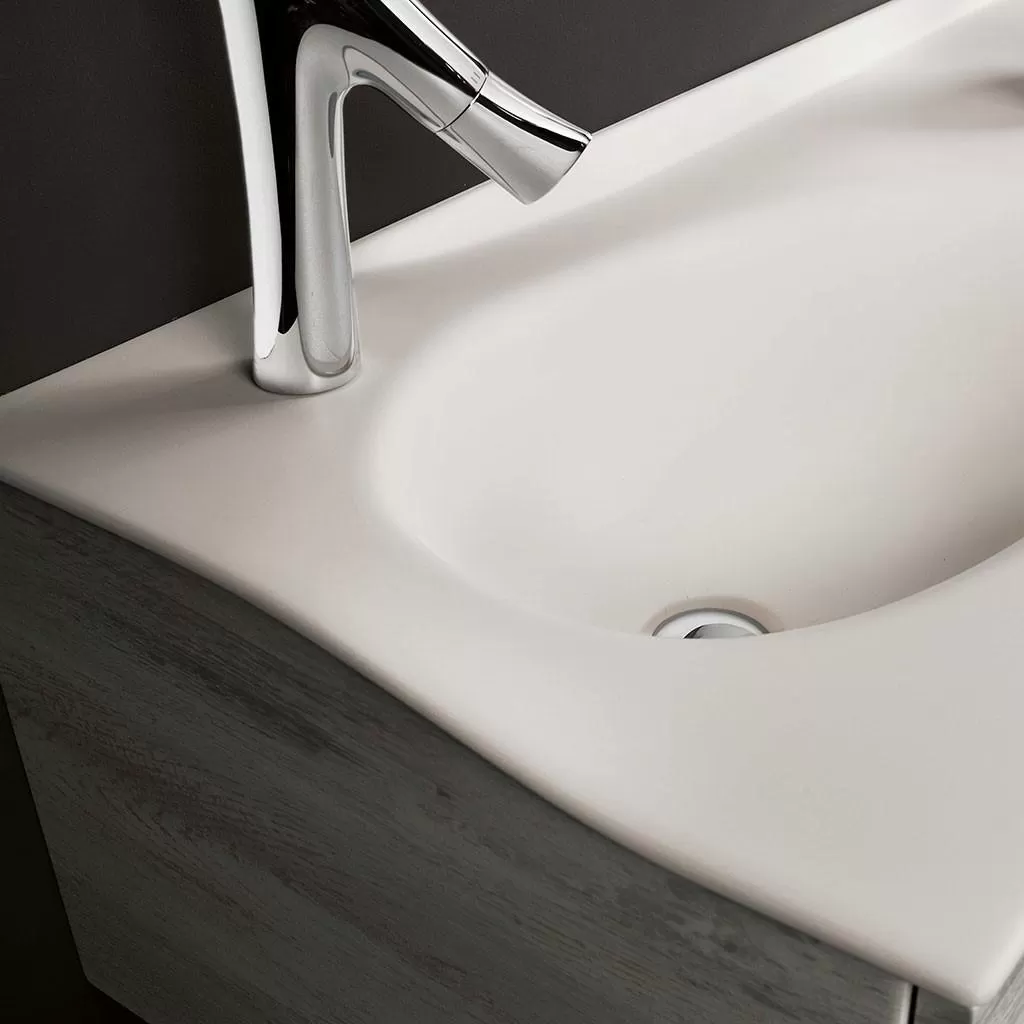  Joya - Meuble vasque à gauche 1 tiroir sans poignée - JOYA12028GPU