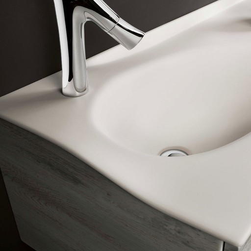  Joya - Meuble vasque à gauche 1 tiroir sans poignée - JOYA12028GPU