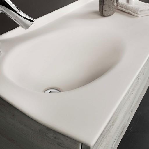  Joya - Meuble vasque à gauche 1 tiroir sans poignée - JOYA12028GPU