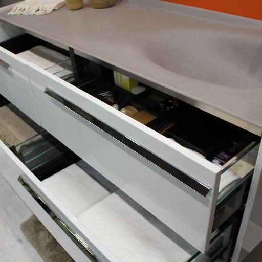  Joya - Meuble vasque à droite 4 tiroirs - JOYA161D