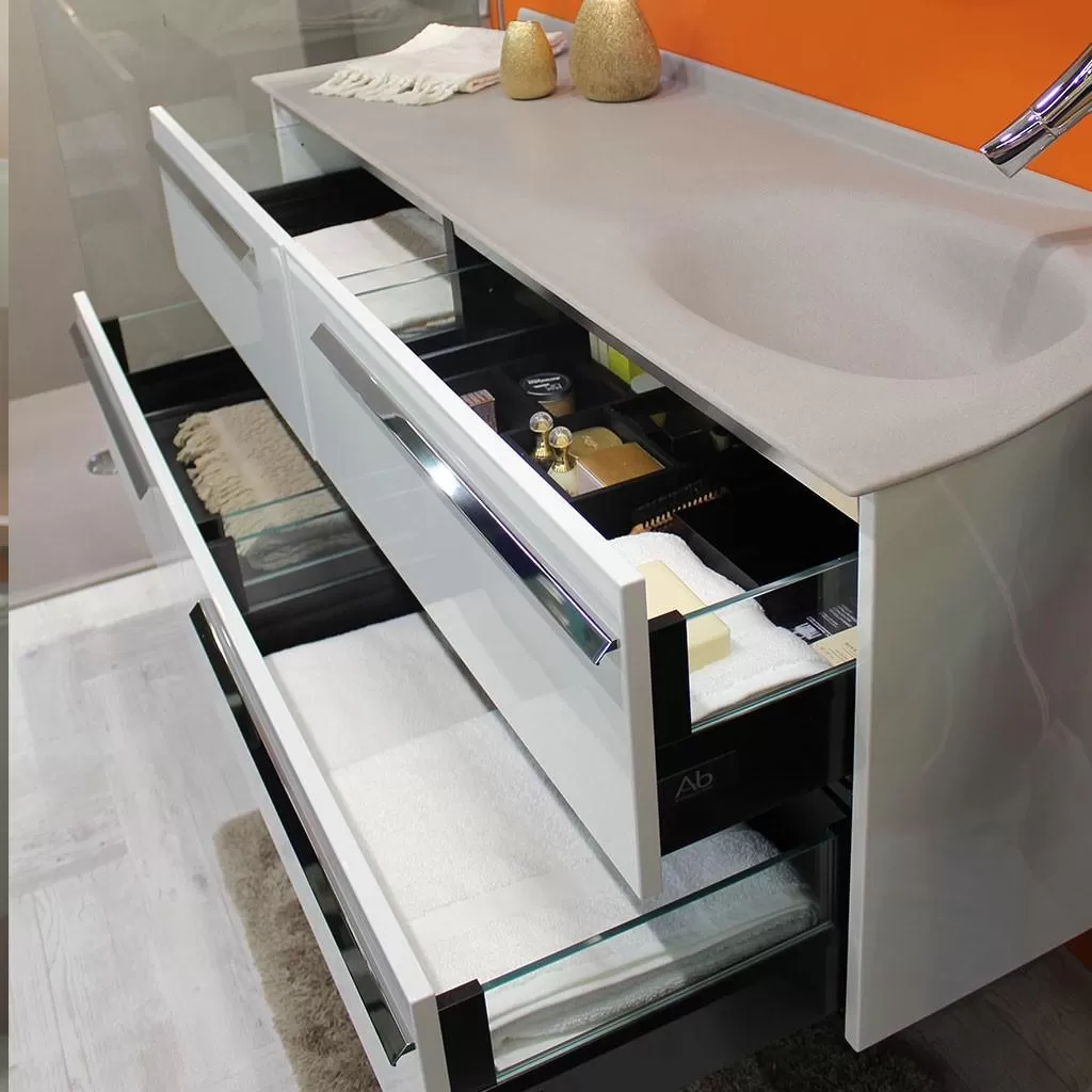  Joya - Meuble vasque à droite 4 tiroirs - JOYA161D