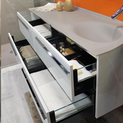  Joya - Meuble vasque à droite 4 tiroirs - JOYA161D