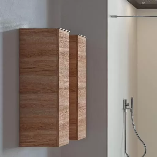  Joya - Demi colonne 1 porte avec tablette SMO sans poignée - JOYAC2833D