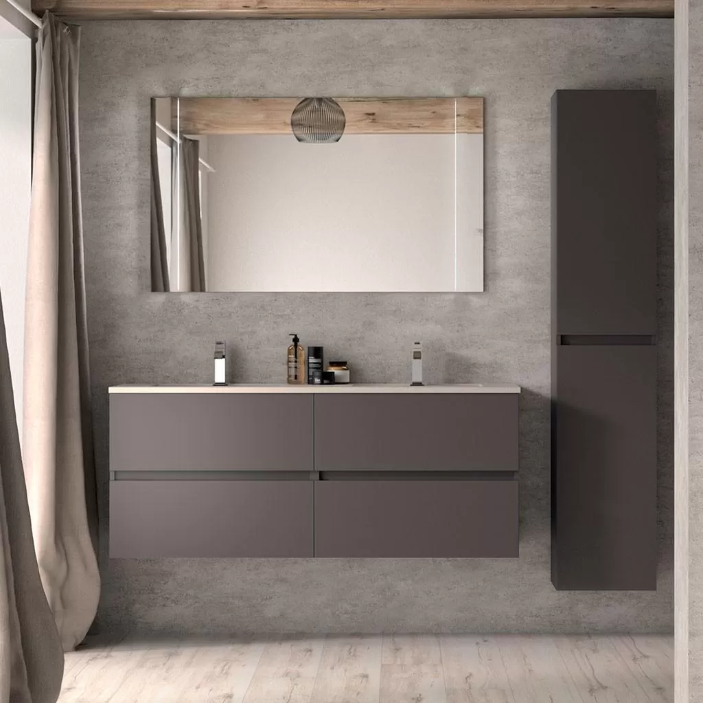  Ketty - Meuble double vasque 4 tiroirs - KETT140