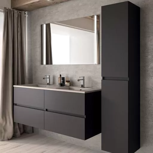  Ketty - Meuble double vasque 4 tiroirs - KETT140