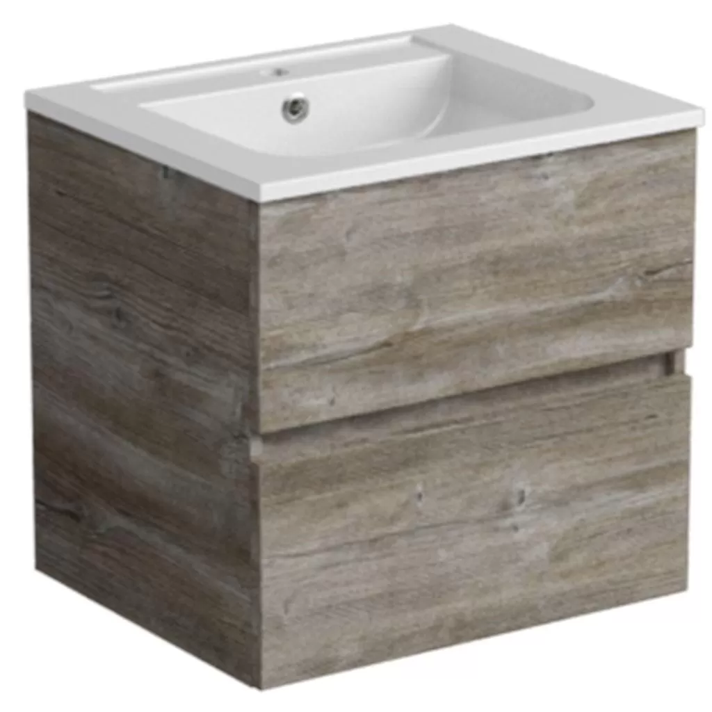  Ketty - Meuble vasque 2 tiroirs sans poignée - KETT60