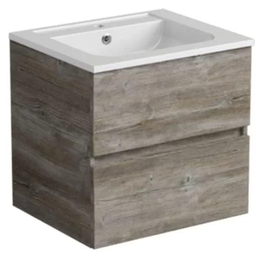  Ketty - Meuble vasque 2 tiroirs sans poignée - KETT60