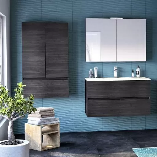  Ketty - Rangement suspendu 2 portes 1 tiroir - KETTA70