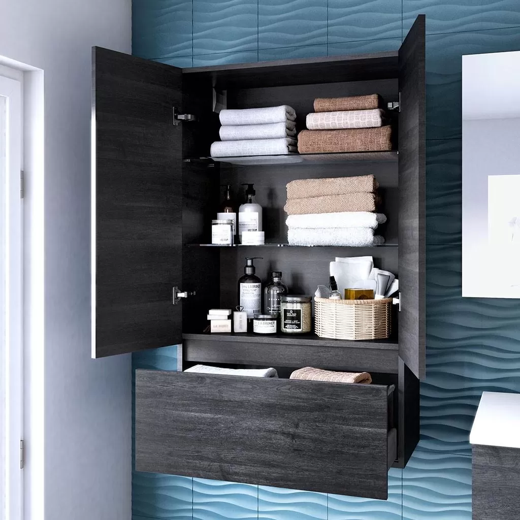  Ketty - Rangement suspendu 2 portes 1 tiroir - KETTA70