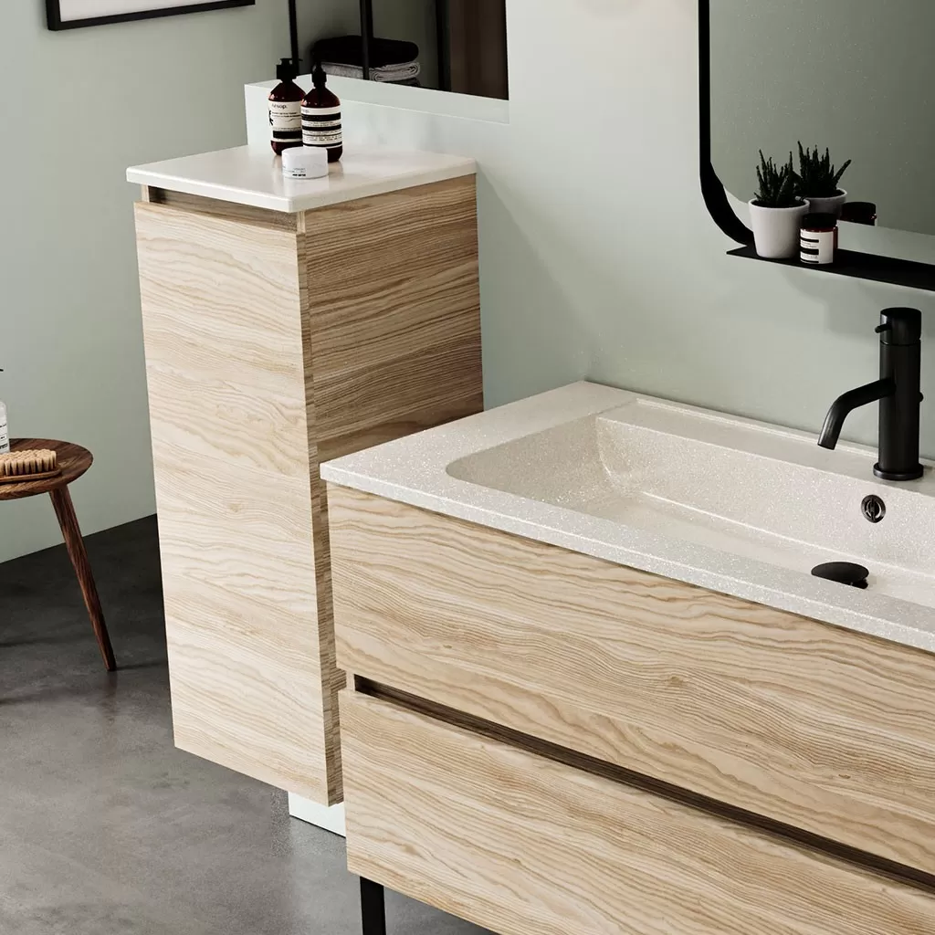  Ketty - Demi colonne 1 porte avec tablette SMO - KETTDCOLD