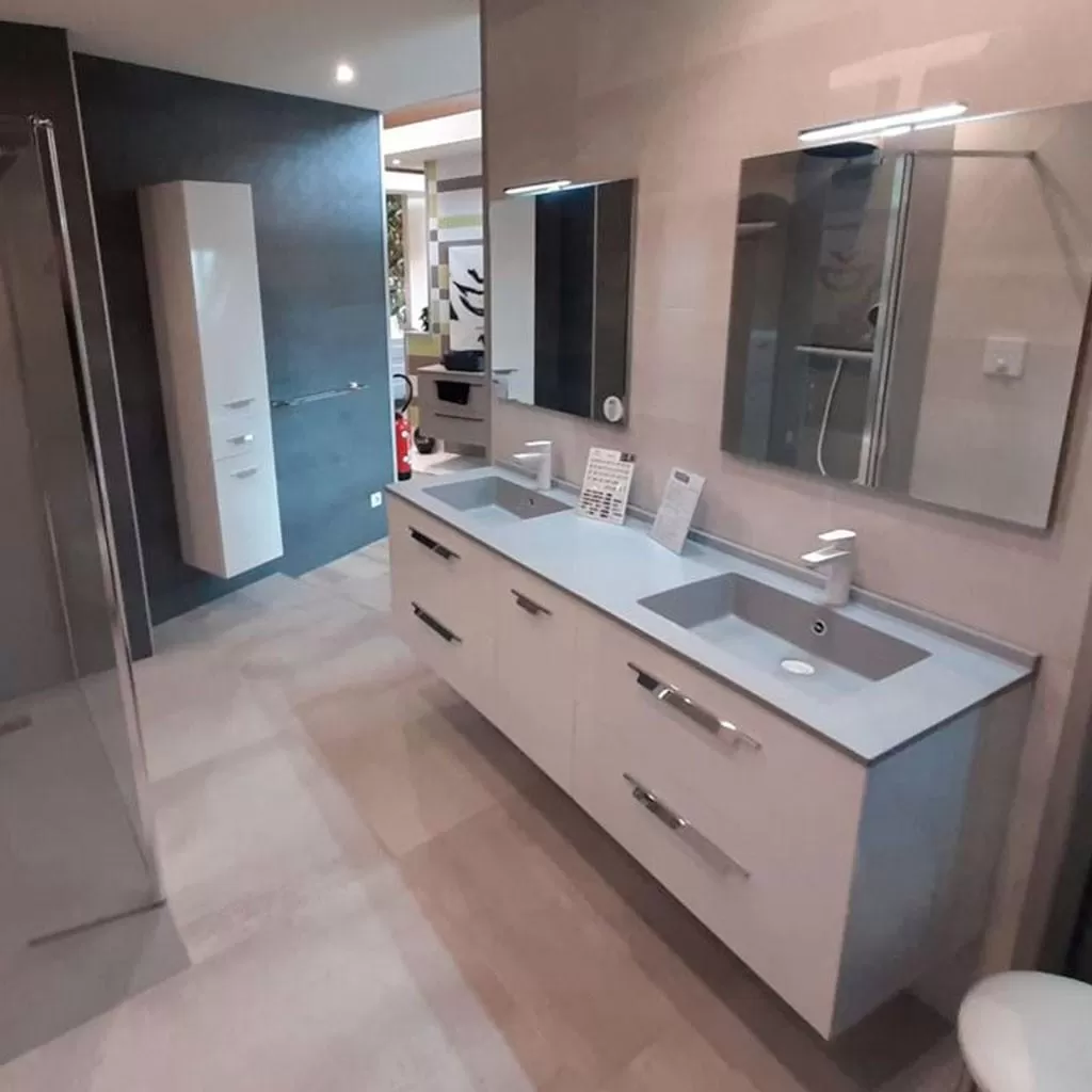  Strada+ - Meuble double vasque 4 tiroirs 1 porte - STP1752VP