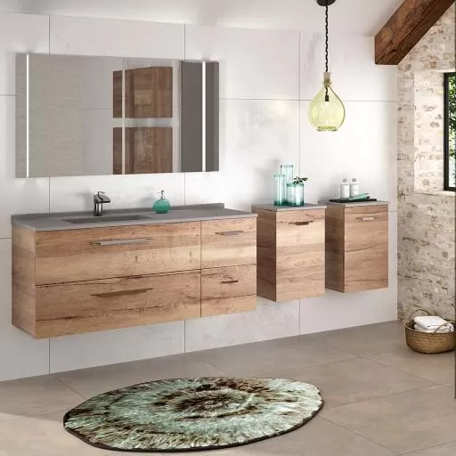  Strada+ - Meuble vasque à gauche 4 tiroirs - STP125TG