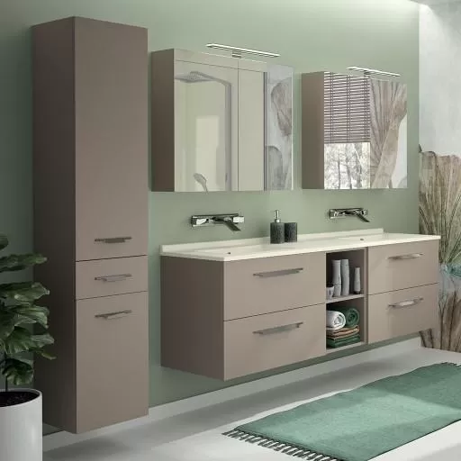  Strada+ - Meuble double vasque 4 tiroirs 2 niches - STP1752VN