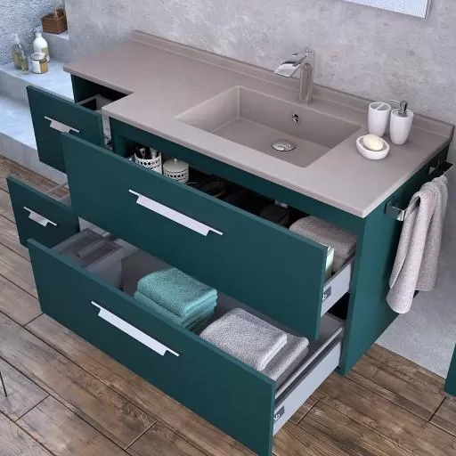  Strada+ - Meuble vasque à droite 4 tiroirs - STP105TDECD