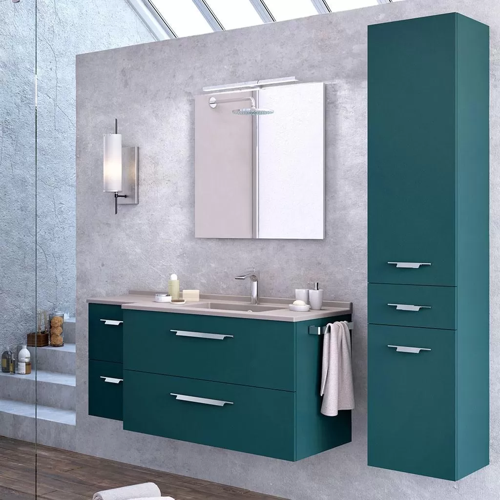  Strada+ - Meuble vasque à droite 4 tiroirs - STP105TDECD