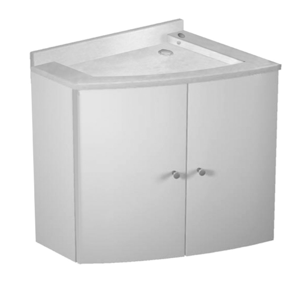 Lave mains d'angle 2 portes