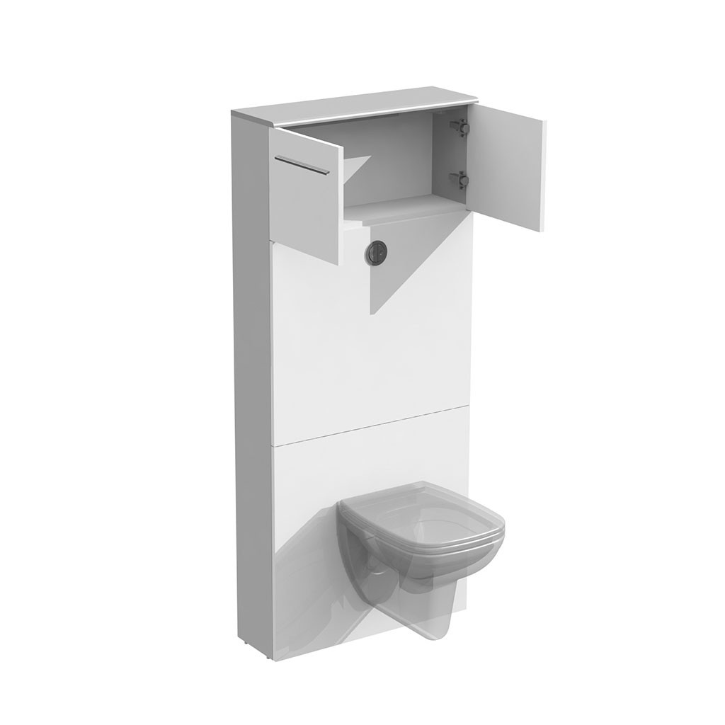 Meuble WC suspendus sans poignée