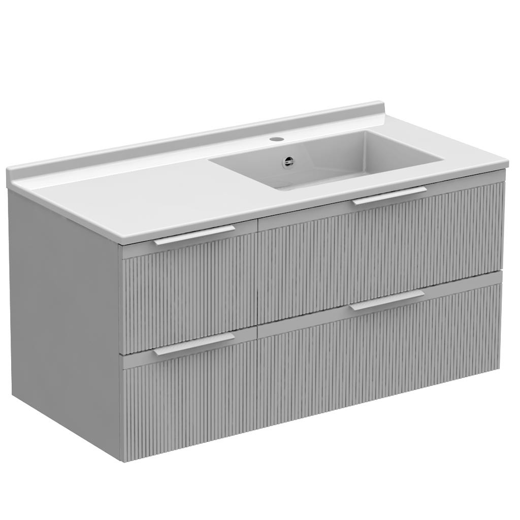 Meuble vasque à droite 4 tiroirs