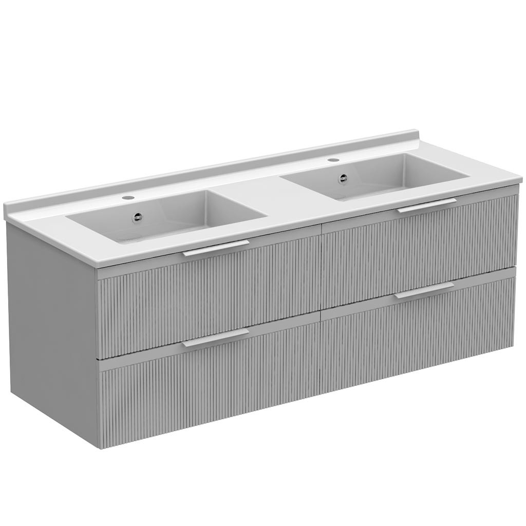 Meuble double vasque 4 tiroirs