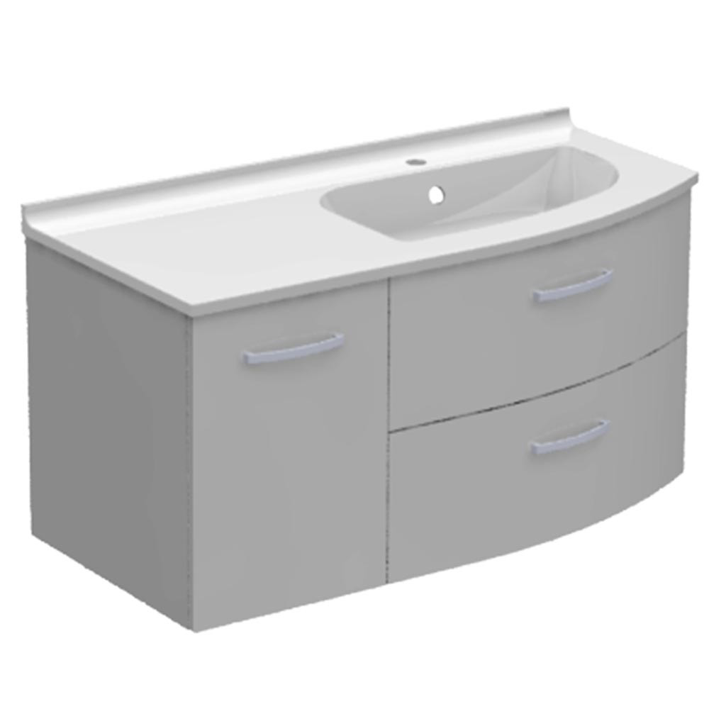 Meuble galbé vasque à droite 2...