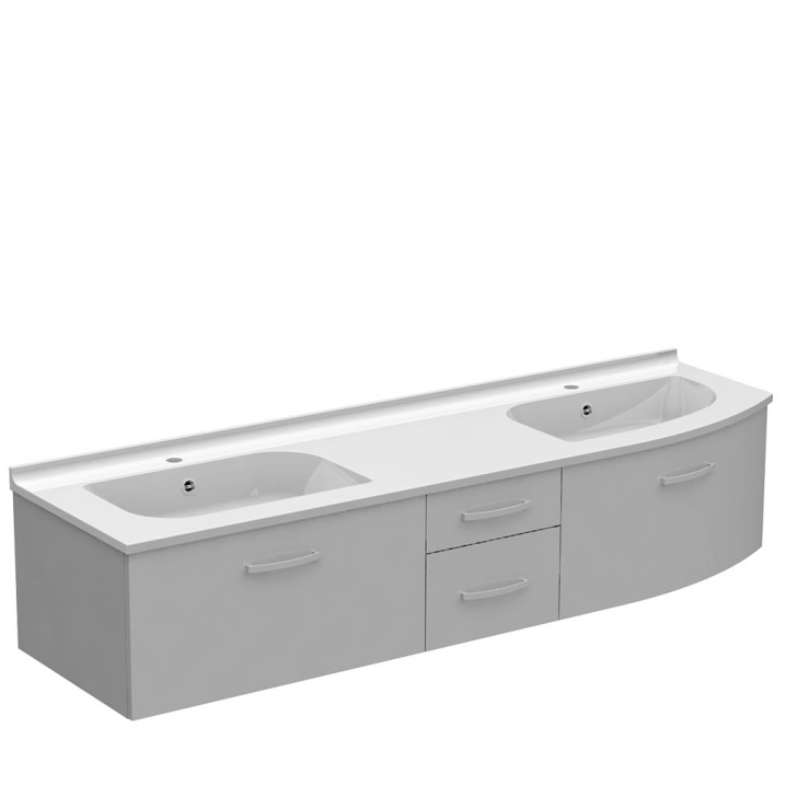 Meuble galbé à droite...