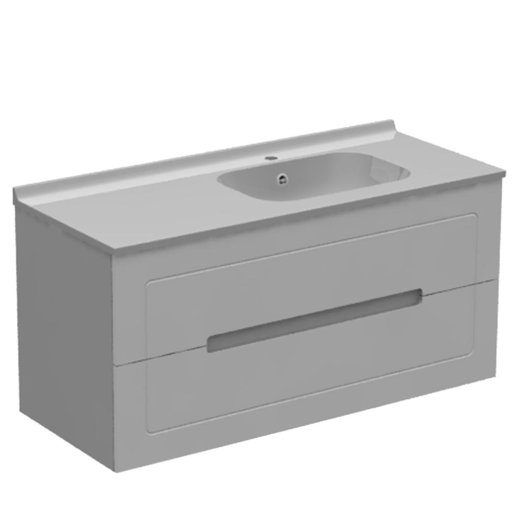 Meuble vasque à droite 2 tiroirs