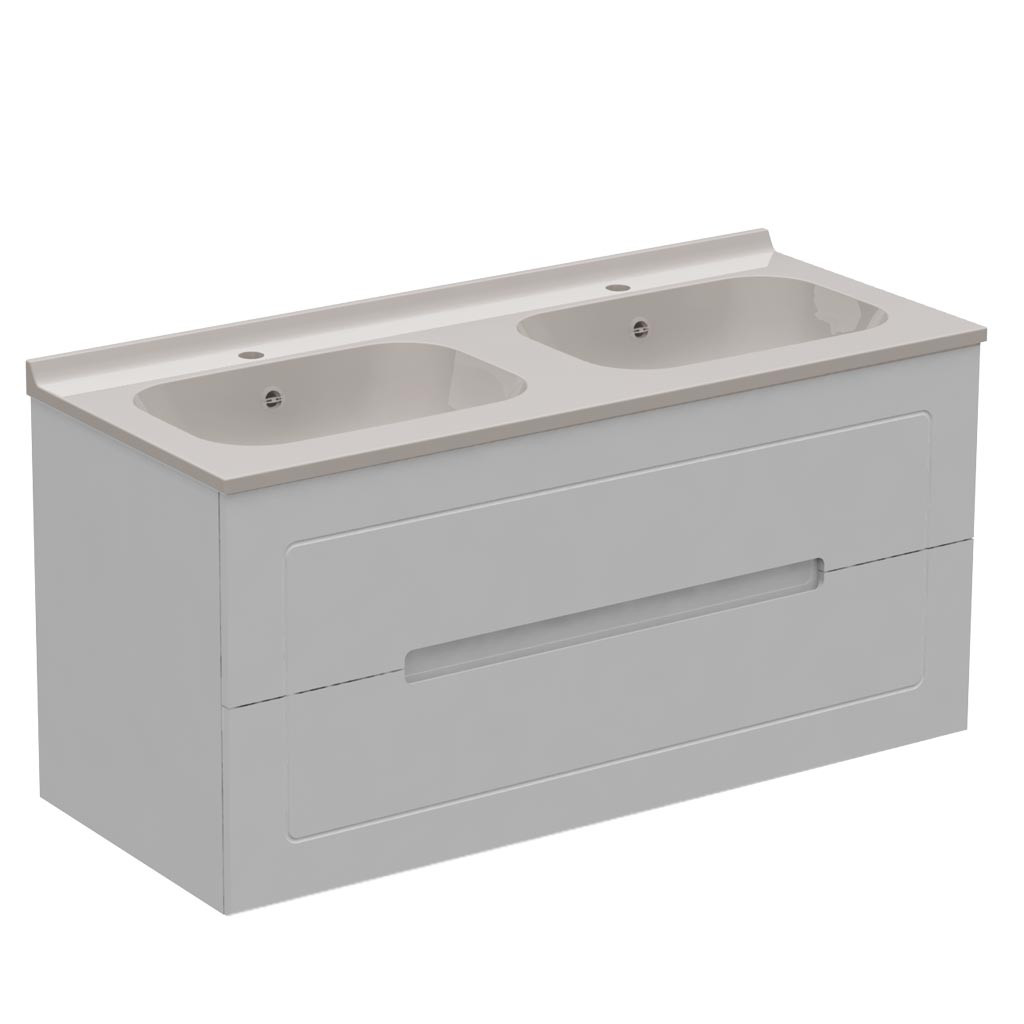 Meuble double vasque 2 tiroirs