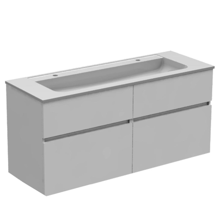 Meuble vasque longue 4 tiroirs