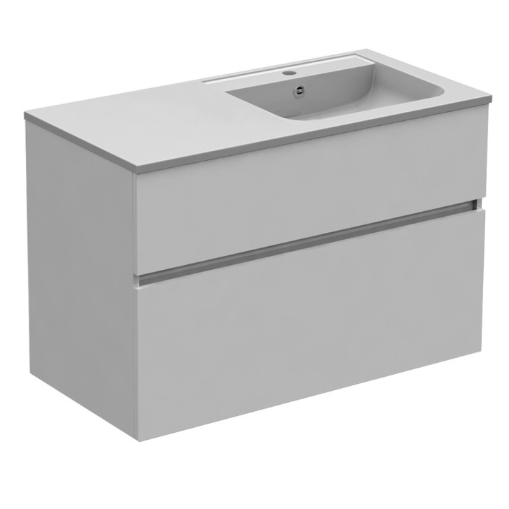 KETTY DUO - Meuble vasque 2 tiroirs - DUO100D