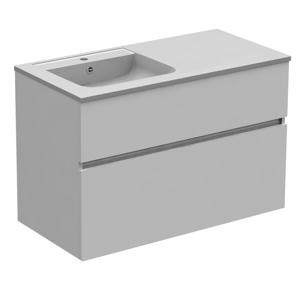 KETTY DUO - Meuble vasque 2 tiroirs - DUO100G