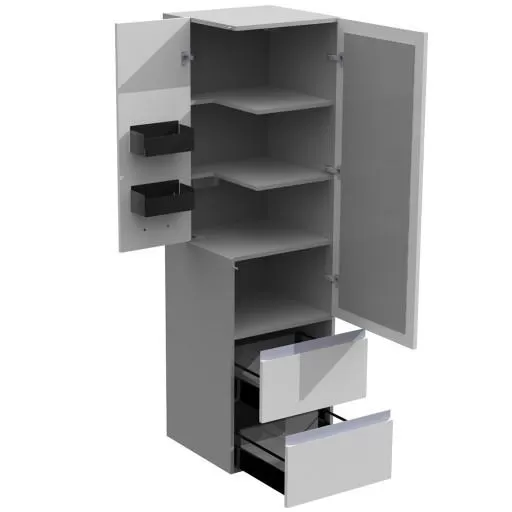  Aviso - Colonne 2 portes 2 tiroirs - AVICOL2F50D