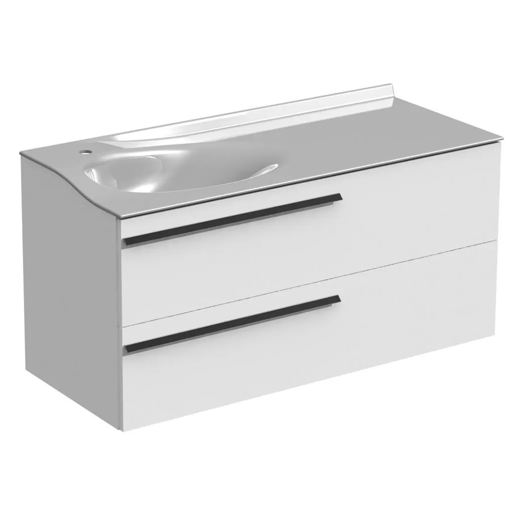  Joya - Meuble vasque à gauche 2 tiroirs - JOYA120G