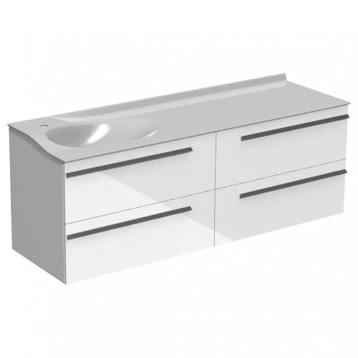  Joya - Meuble vasque à gauche 4 tiroirs - JOYA161G