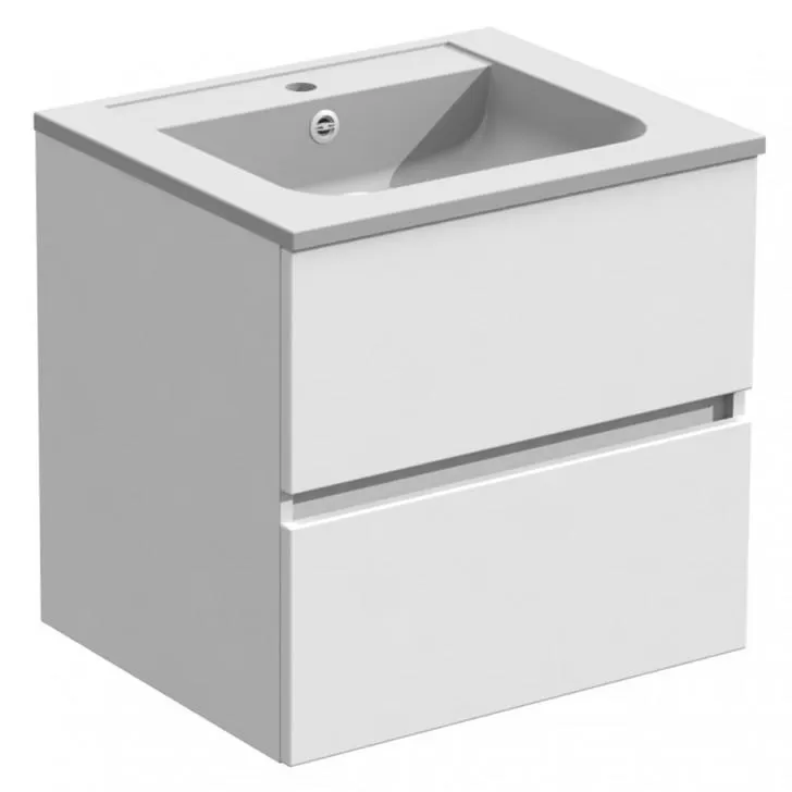  Ketty - Meuble vasque 2 tiroirs sans poignée - KETT60