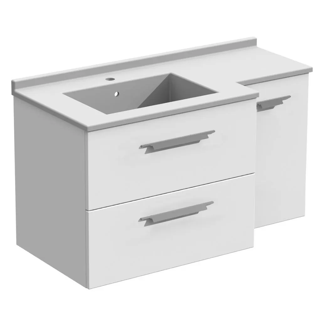 Strada+ - Meuble vasque à gauche 2 tiroirs 1 porte - STP105TPDECG