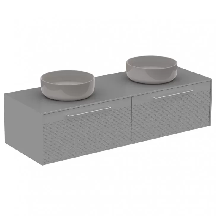  Sumiko - Meuble double vasque 2 tiroirs - SUMI1402V