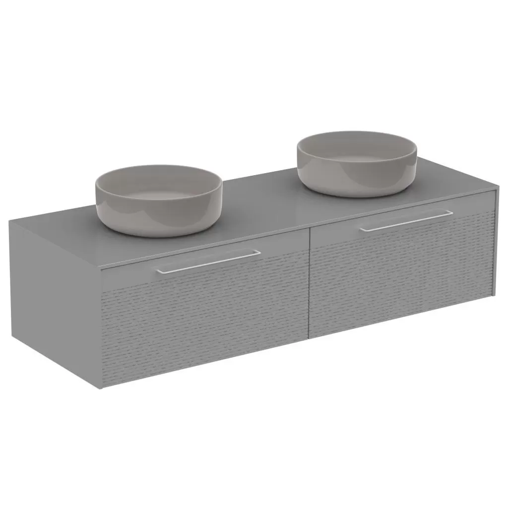  Sumiko - Meuble double vasque 2 tiroirs - SUMI1402V