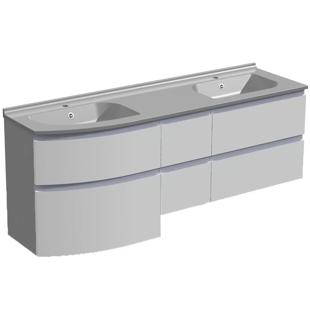  Aviso - Meuble double vasque 6 tiroirs - AVI1752VG