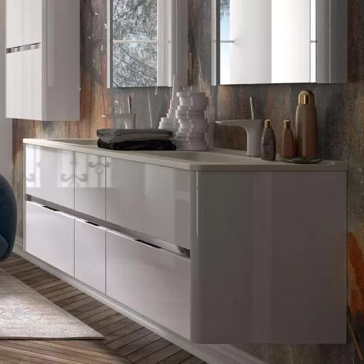  Dolce - Meuble double vasque 6 tiroirs - DOLC700