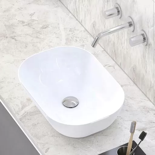  Sumiko - Vasque arrondie céramique blanc - VSQRECCERBL