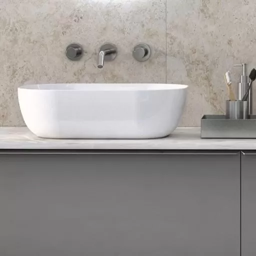  Sumiko - Vasque arrondie céramique blanc - VSQRECCERBL