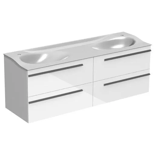  Joya - Meuble double vasque 4 tiroirs - JOYA1612