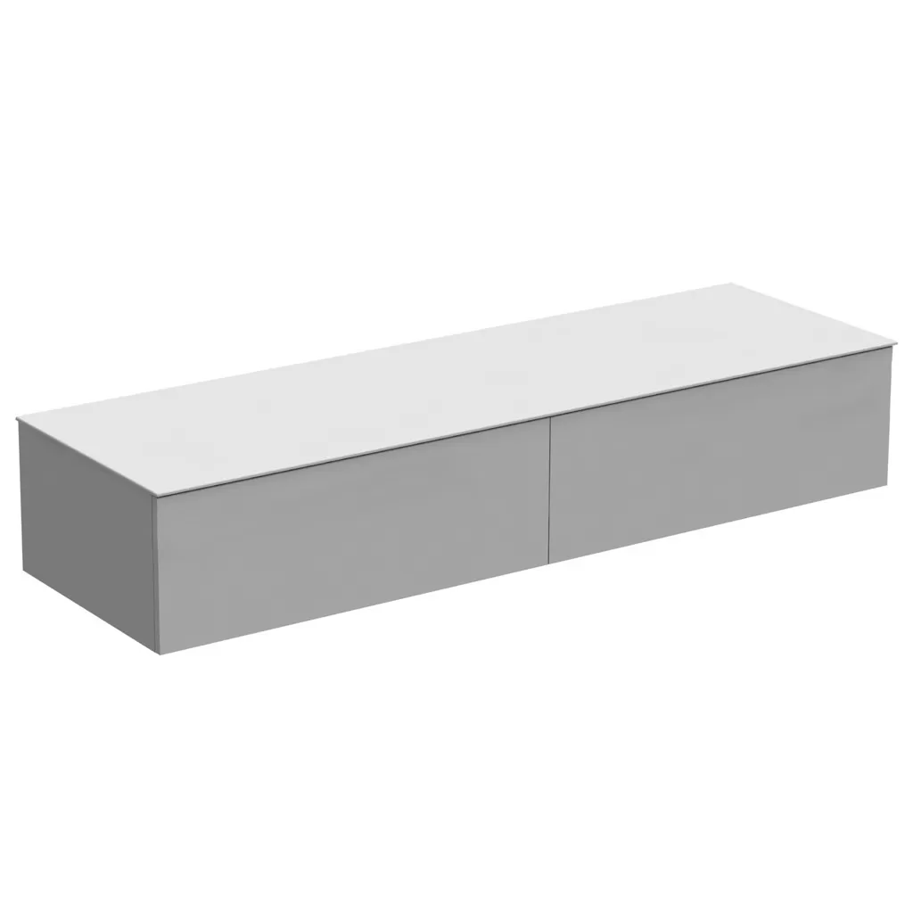  Joya - Rangement suspendu 2 tiroirs sans poignée avec tablette SMO - JOYABT16128PU