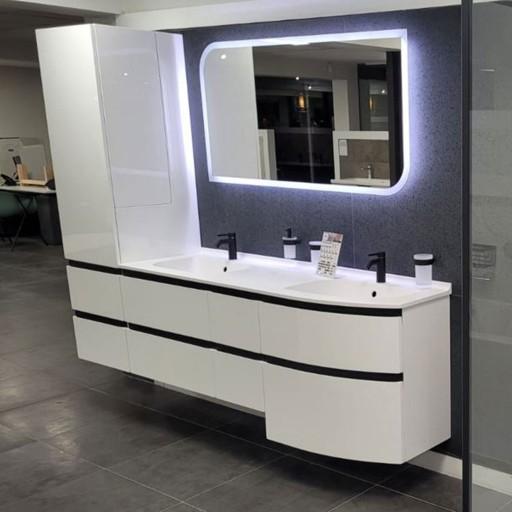  Aviso - Meuble double vasque 6 tiroirs 1 colonne - AVI2252VD